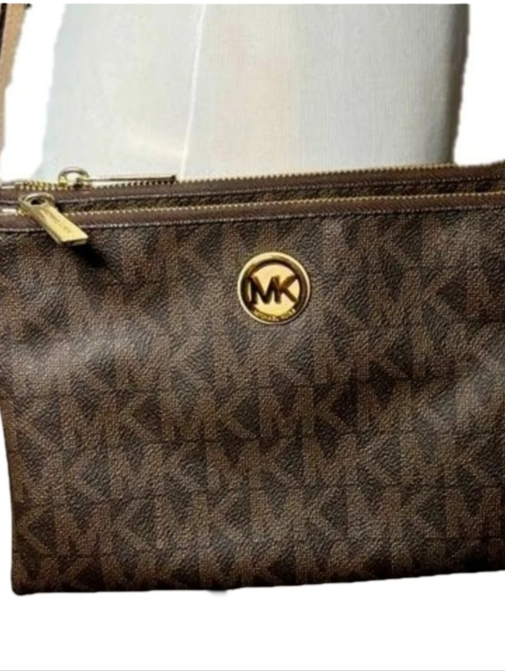 Michael Kors Fulton crossbody bag in signature Brown